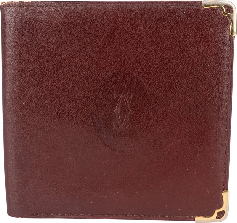 Cartier Bordeaux Leather Wallet