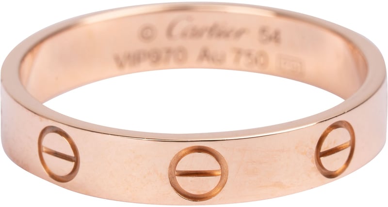 Cartier Rose Au 750er Gold LOVE Wedding Band Ring (#54)