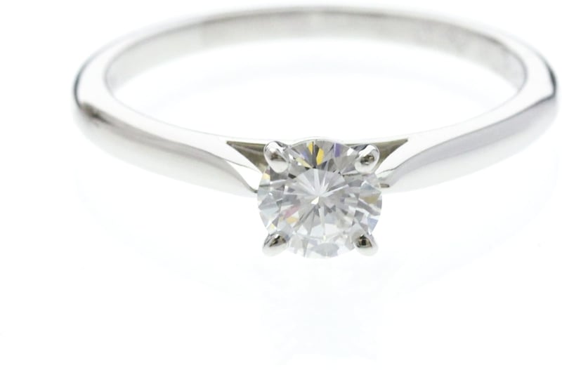 Cartier Solitaire 1895 Platinum with RBC Diamond 0.60CT