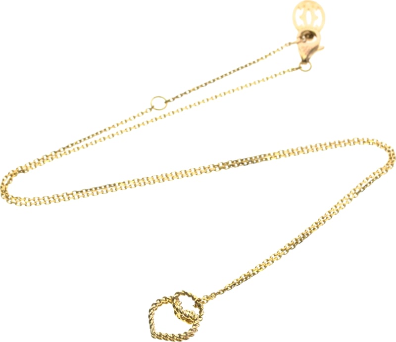 Cartier Torta Heart Pendant 18K Rose Gold