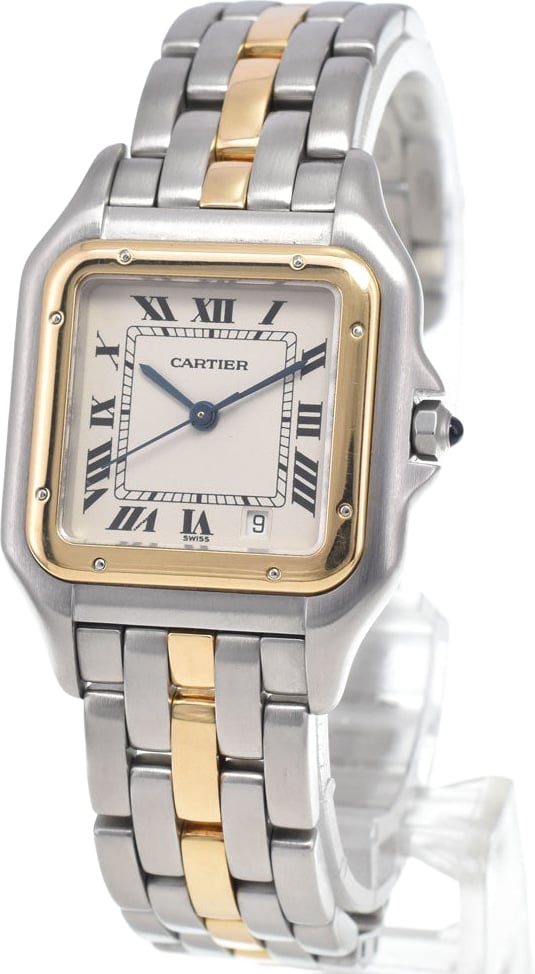 Cartier Vintage Panthere de Cartier Quartz Rose Gold with Diamond Bezel, Lugs and Bracelet 22