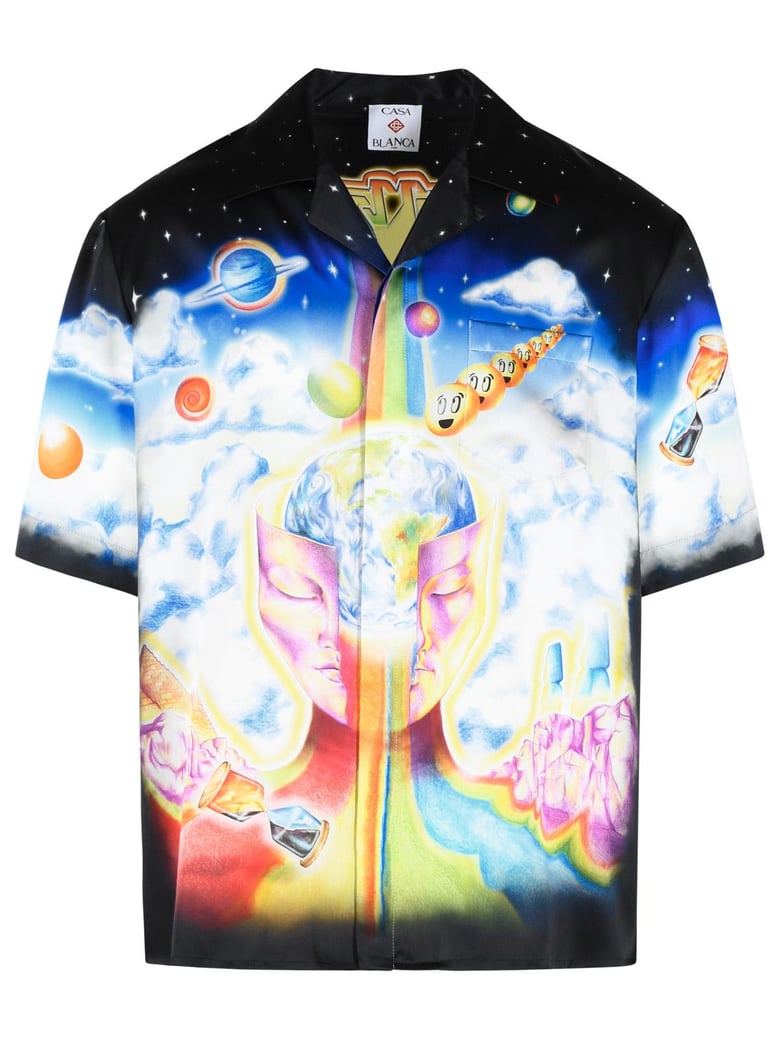 'The Essential Experience' Black Silk Shirt