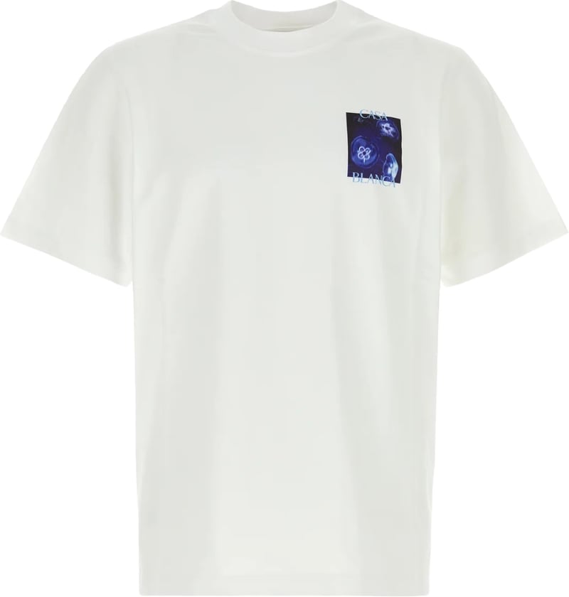 Casablanca White cotton t-shirt Meduse Sportif Jersey