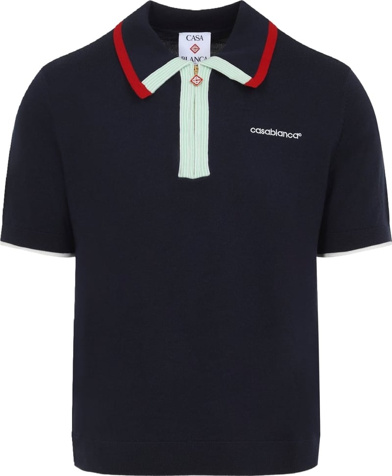 Casablanca Knitted Track Polo