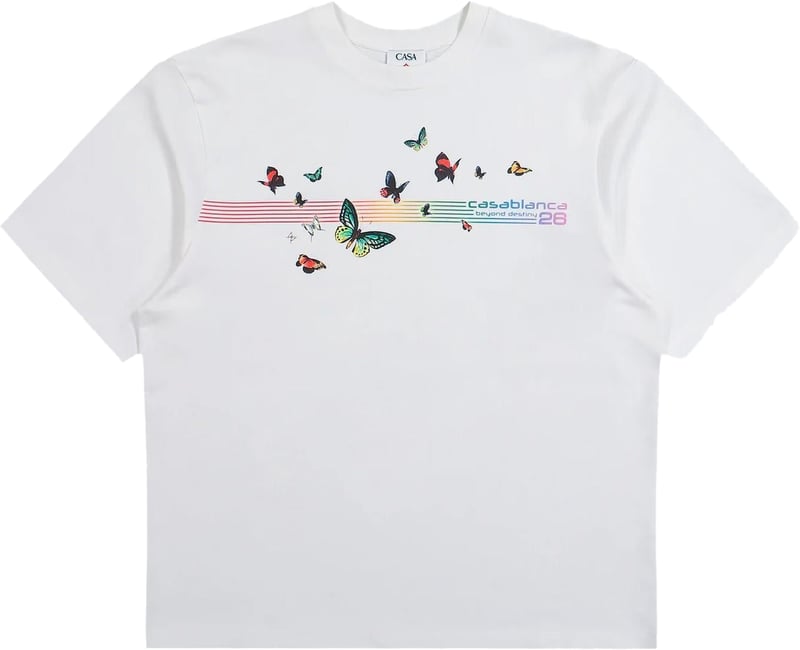 Heren Butterfly T-Shirt Wit