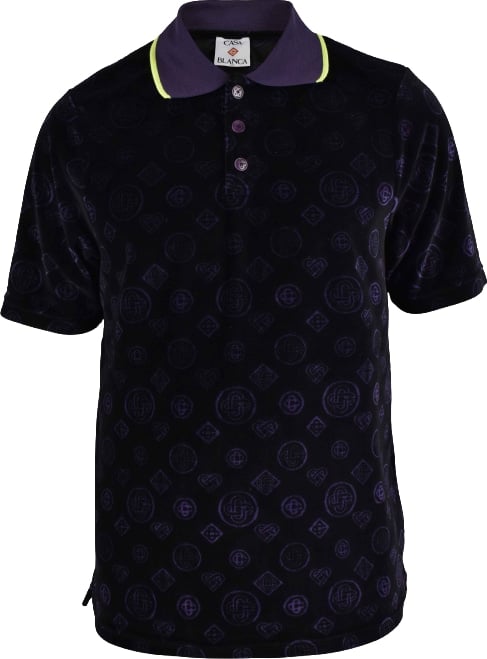 Monogram Velour Polo - Size: S