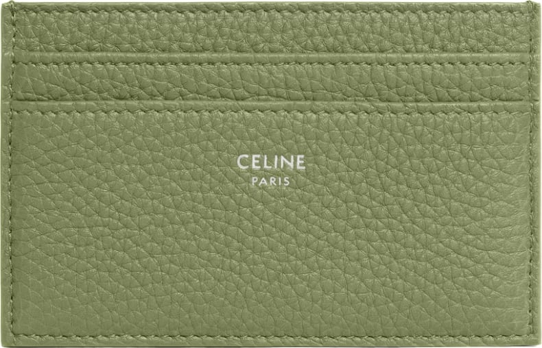 Celine Card Holder in Grained Calfskin Khaki