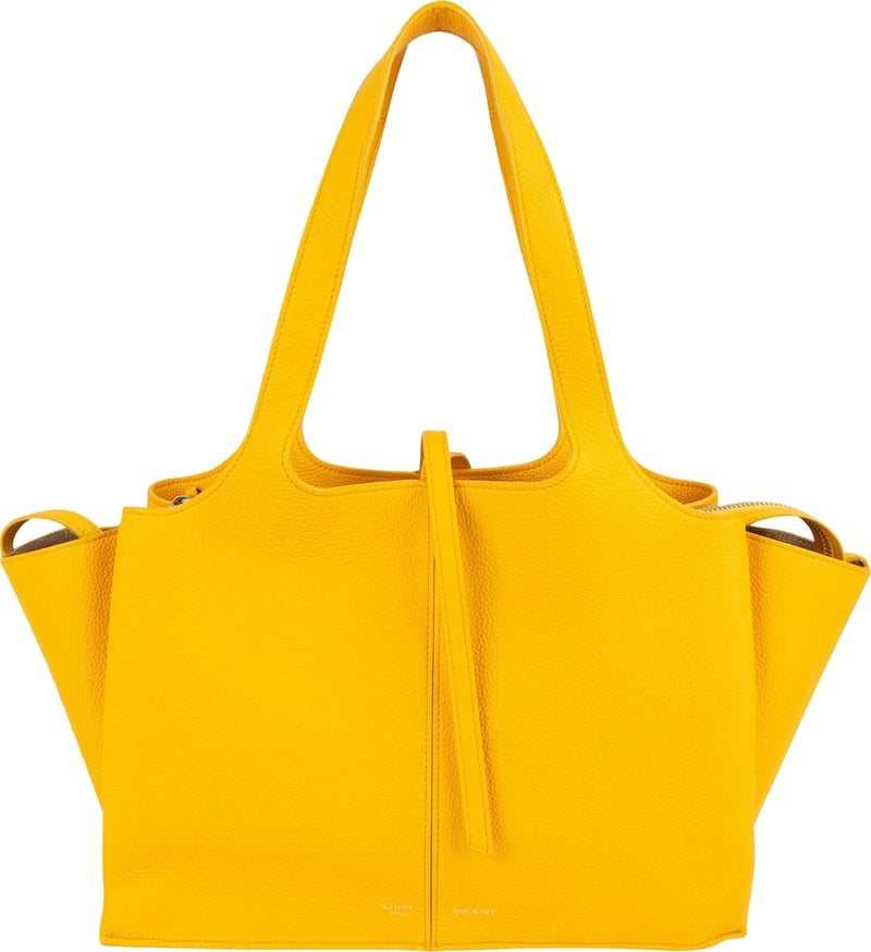 Celine Grained Calfskin Small Tri-Fold Shoulder Bag