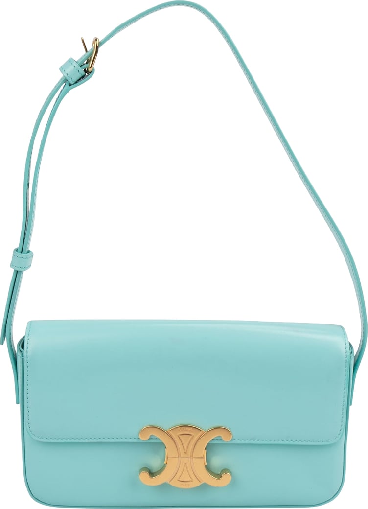 Celine Classic Boxcalf Leather Small Teen Triomphe Shoulder Bag