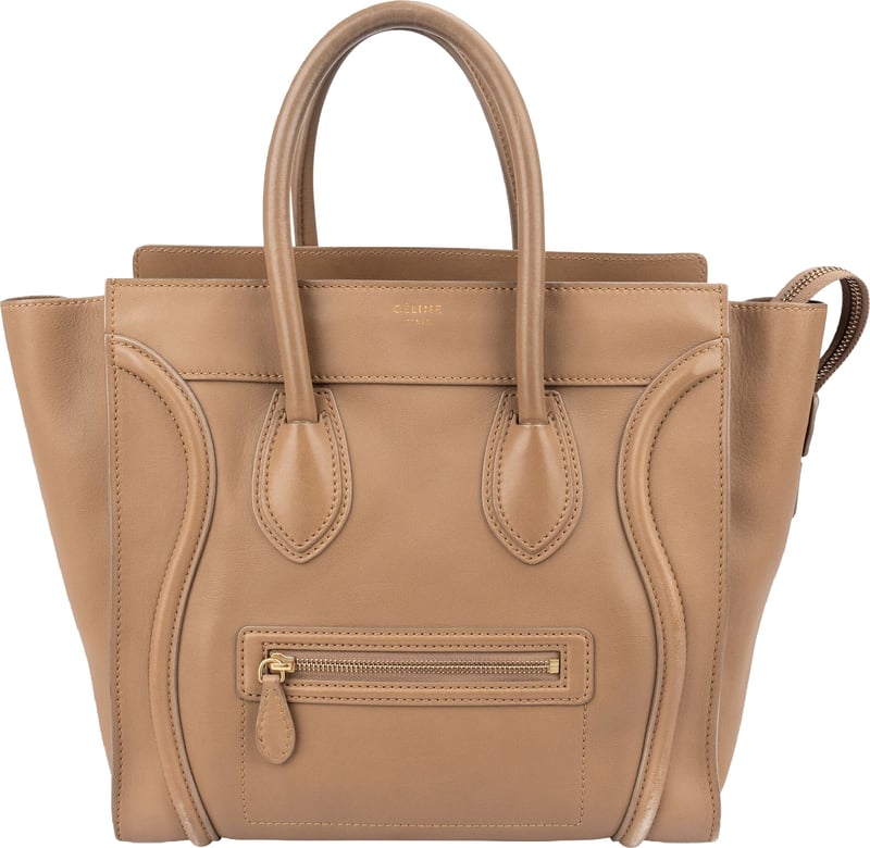 Celine Smooth Calfskin Luggage Handbag