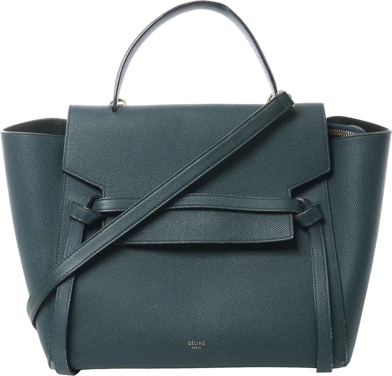 Celine Belt Bag Mini Leather 2way Handbag in Green