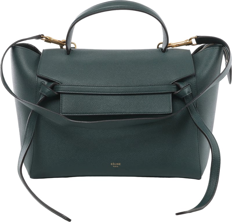 Celine Belt Bag Mini Leather 2Way Handbag in Green