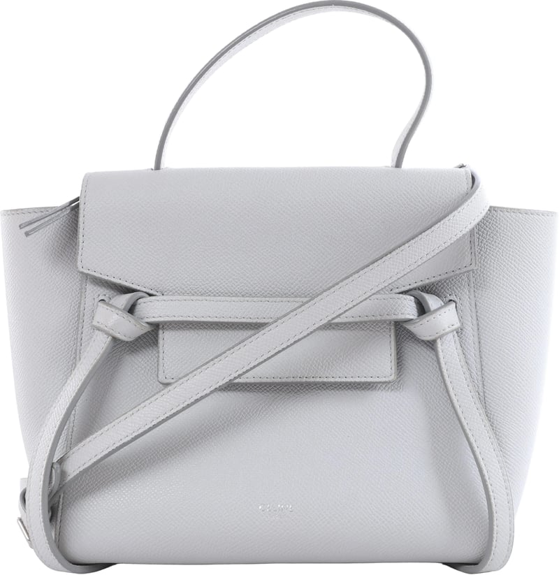 Celine Belt Bag Nano Leather 2Way Handbag in Gray