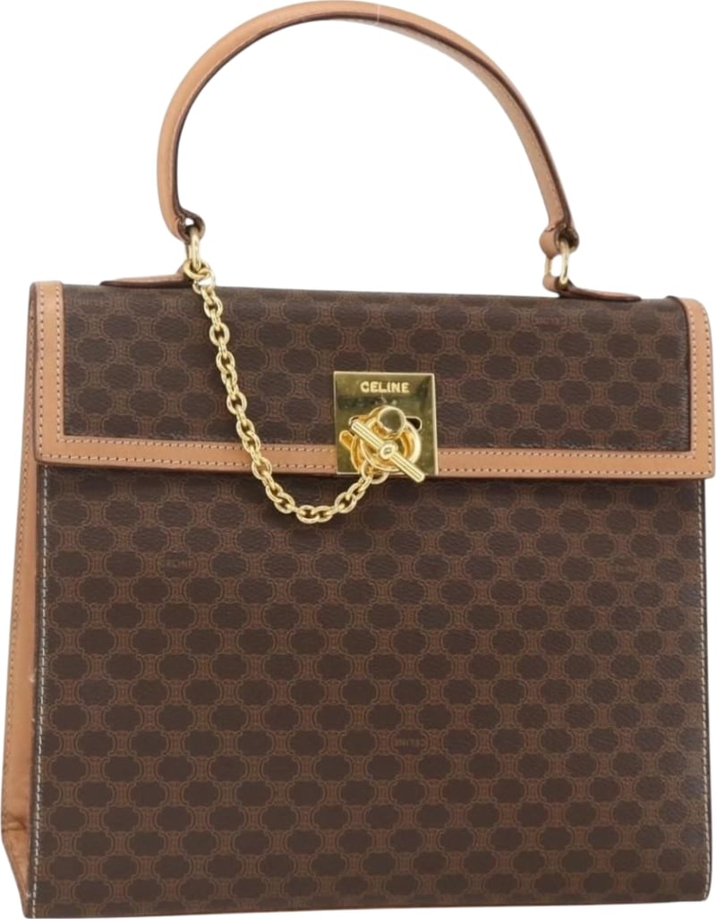 Celine Vintage Handbag Toile Céline Small