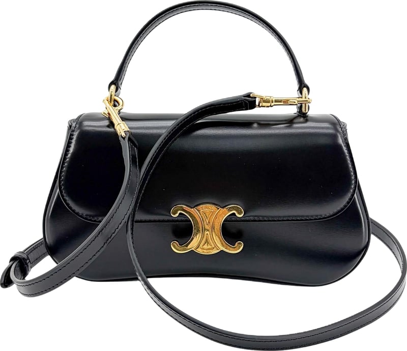 Celine Lola Triomphe Top Handle Leather Teen