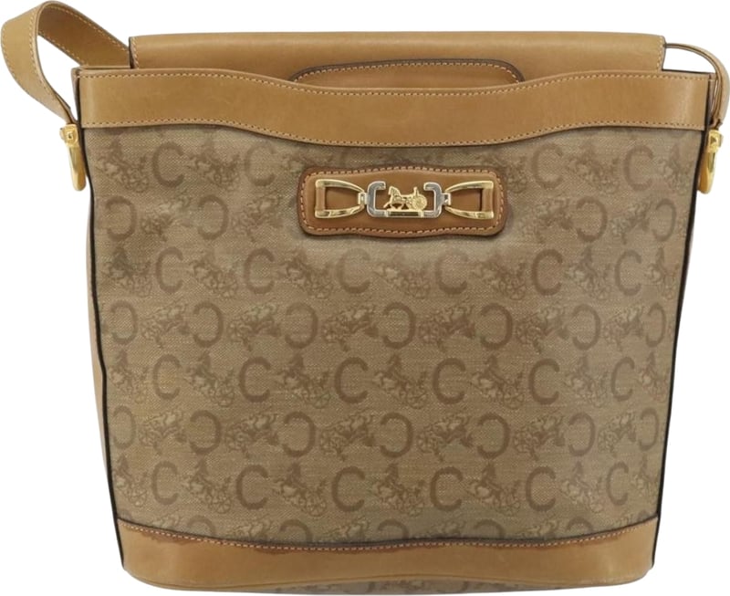 Celine Sulky Vertical Cabas Canvas with Leather Mini