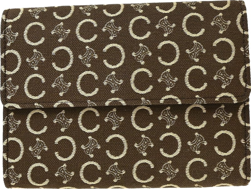 Celine Trifold Triomphe Coated Canvas Small