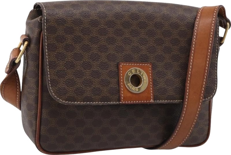 Celine Macadam Shoulder Leather Medium