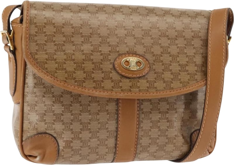 Celine Macadam Shoulder PVC Leather
