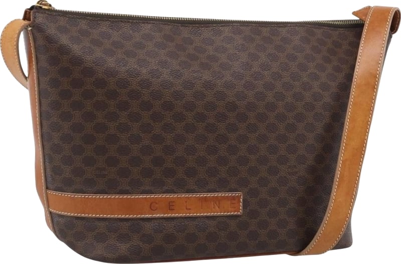 Celine Macadam Shoulder PVC Leather Medium