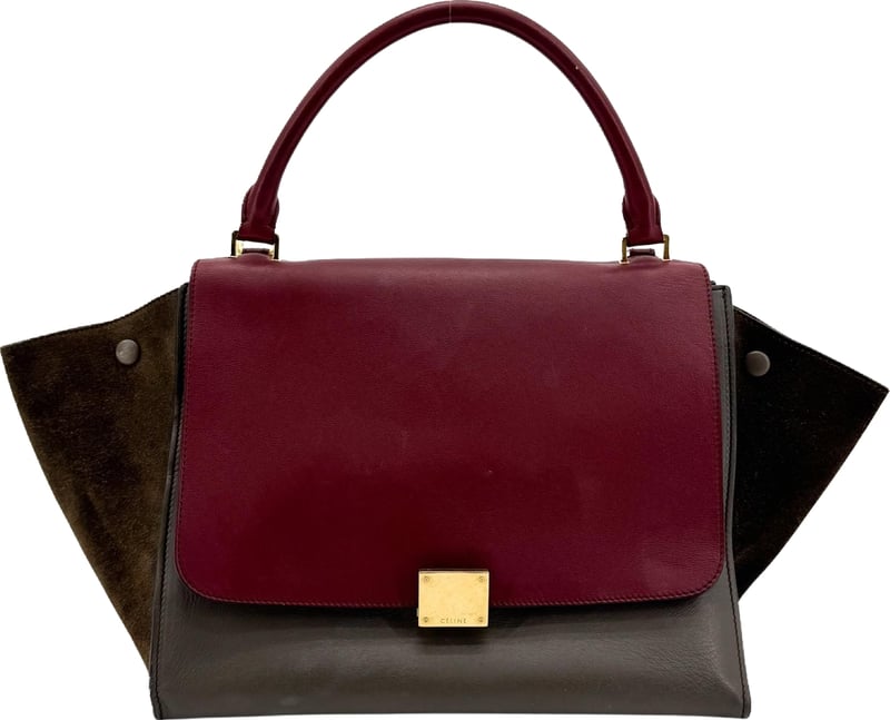 Celine Tricolor Trapeze Leather Medium