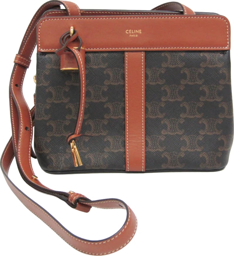Celine Teen Cabas De France Triomphe Coated Canvas Small