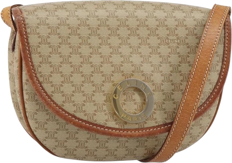 Celine Macadam Shoulder PVC Leather
