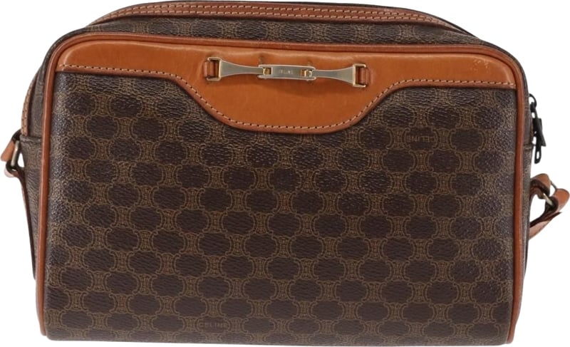 Celine Macadam Shoulder PVC Leather