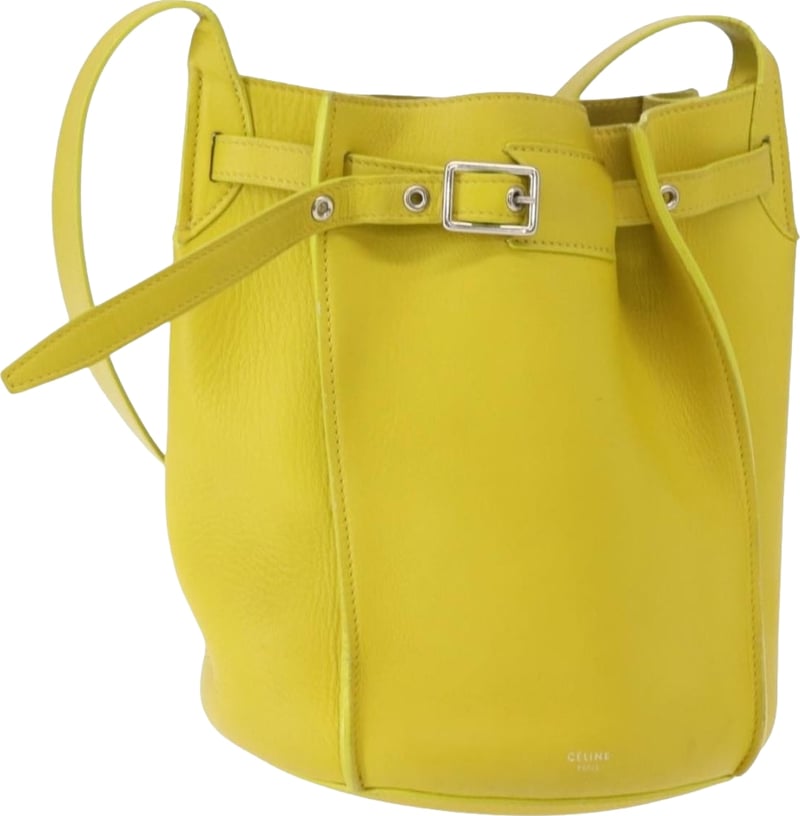 Celine Long Strap Big Bag Bucket Leather