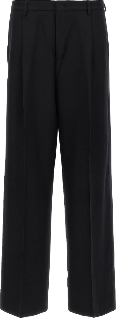 CELLAR DOOR Black Virgin Wool Dress Pants