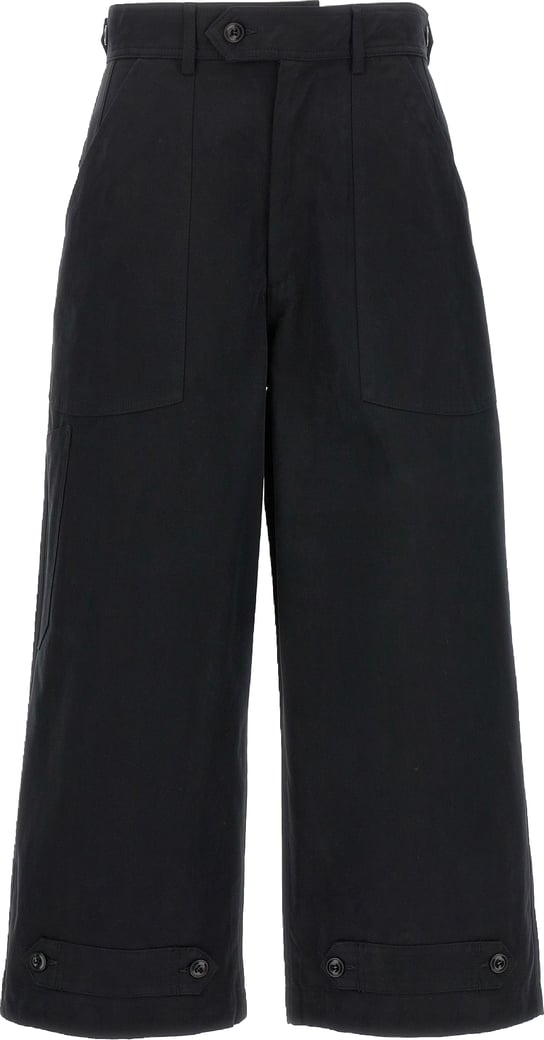CELLAR DOOR Black Cotton Casual Pants