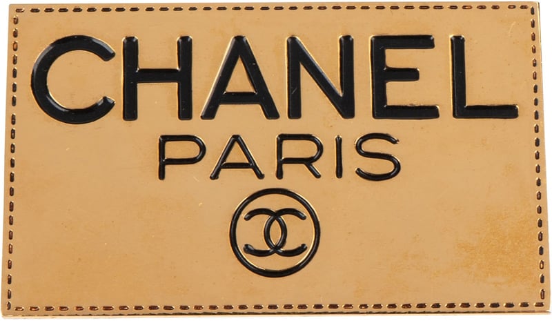 Chanel Golden Emblem Plaque Brooch