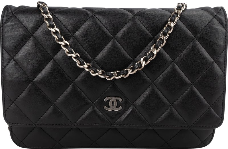 Chanel Quilted Lambskin Wallet on Chain Crossbody Bag