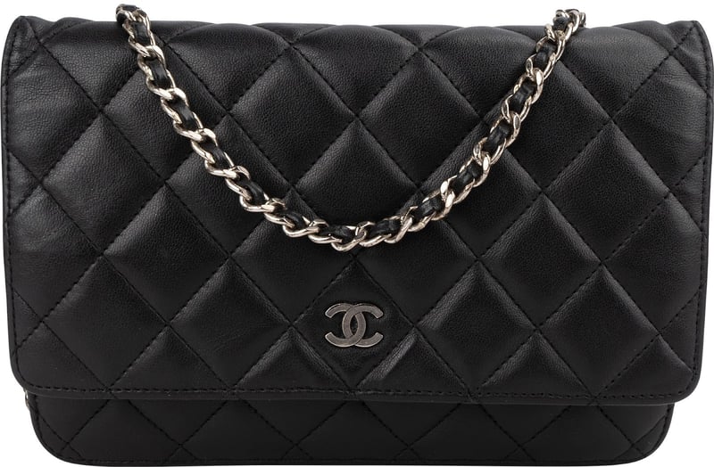 Chanel Quilted Lambskin Wallet on Chain Crossbody Bag