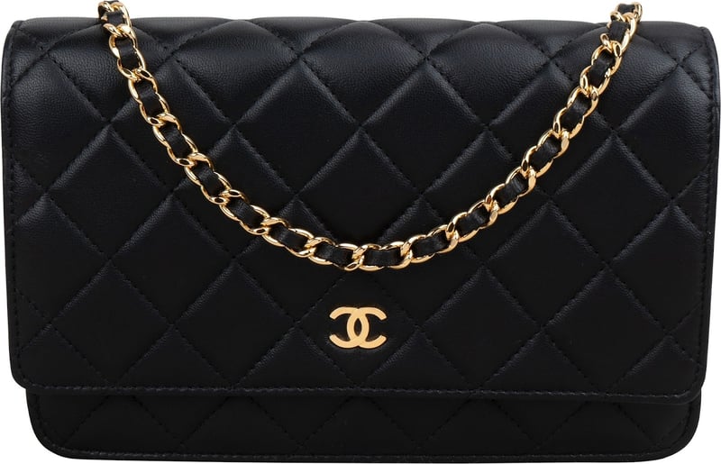Chanel Quilted Lambskin Wallet On Chain Crossbody Bag