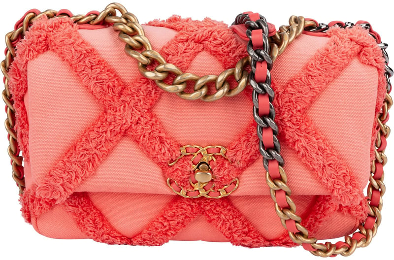 Chanel 19 Frayed Canvas Single Flap Crossbody Bag