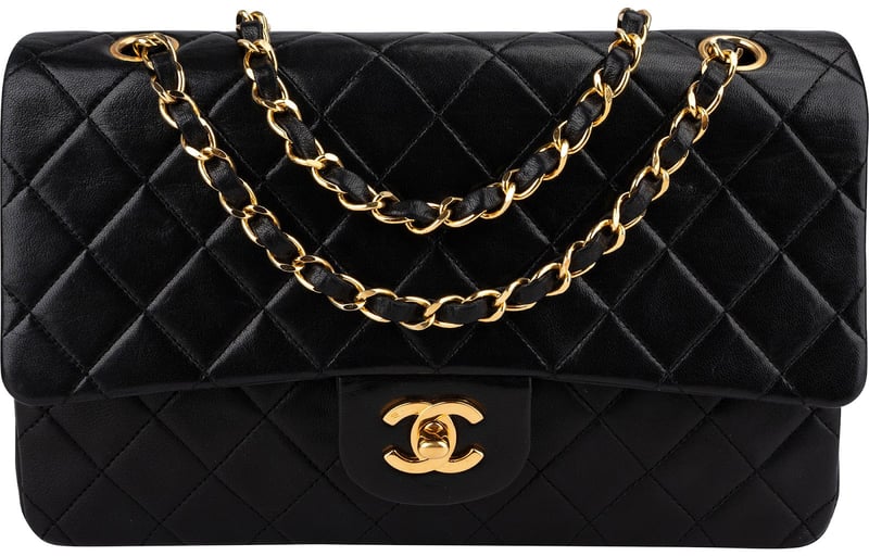 Chanel Quilted Lambskin 24K Gold Medium Double Flap Shoulder Bag