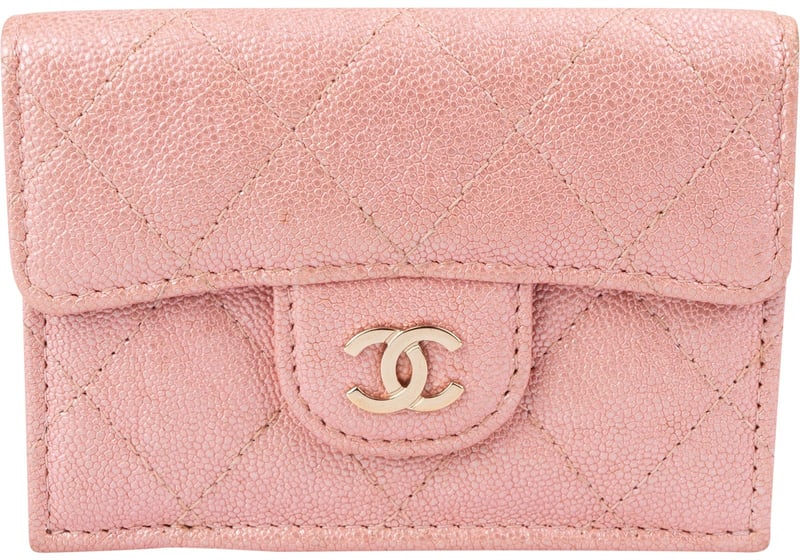 Chanel Quilted Caviar Leather Classic Small Flap Wallet