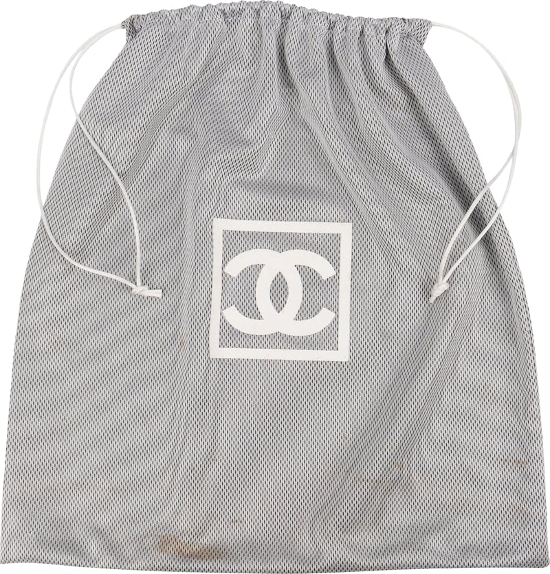 Chanel Sport Line Mesh Pouch Drawstring Bag Staubbeutel