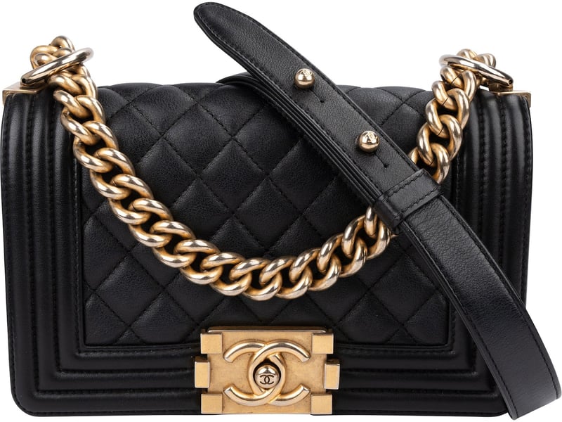 Chanel Quilted Calfskin Small Boy Single Flap Crossbody Bag