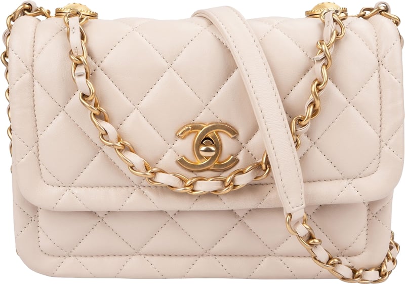 Chanel Quilted Lambskin Small Single Flap Crossbody Handbag