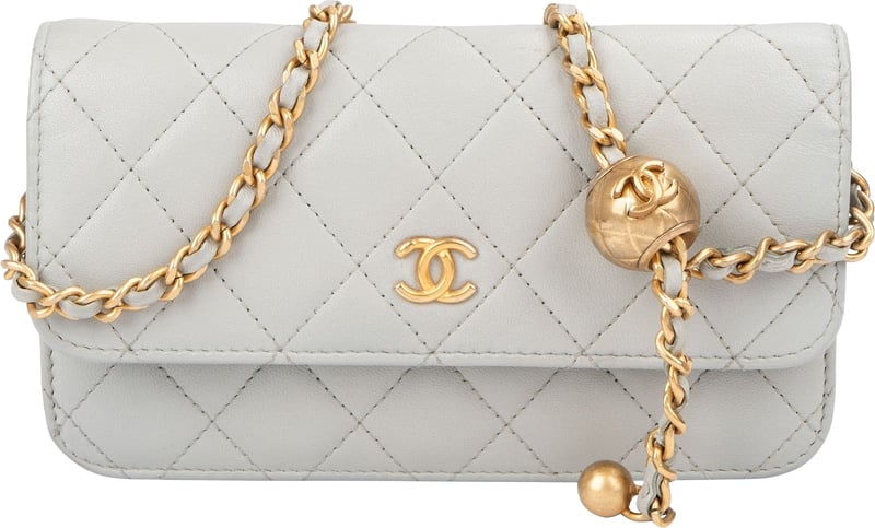 Chanel Quilted Lambskin Mini Adjustable Wallet On Chain Crossbody Bag