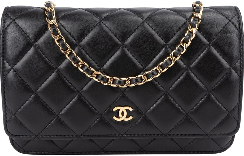 Chanel Quilted Lambskin Wallet on Chain Crossbody Bag