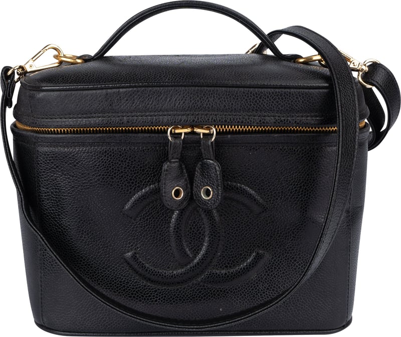 Chanel Caviar Leather CC Vanity Handbag