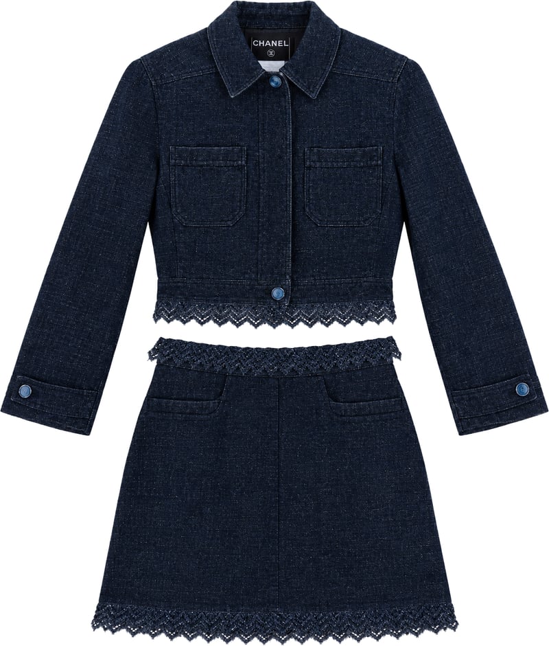 Chanel Bleu Linen Catwalk Set (D 34 / FR 36)