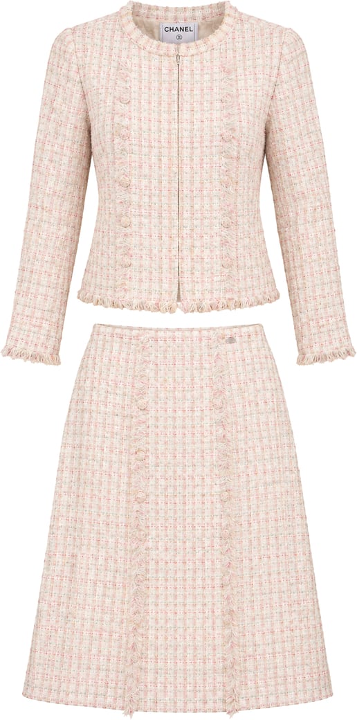 Chanel Multicolor Tweed Jacket Costume Set (DE34 / FR36)