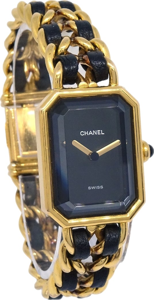 Chanel Premiere Rock Quartz Plated Metal and Leather 20