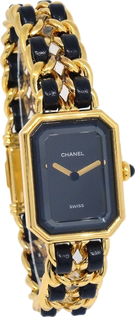 Chanel Premiere Rock Quartz Plated Metal and Leather 20