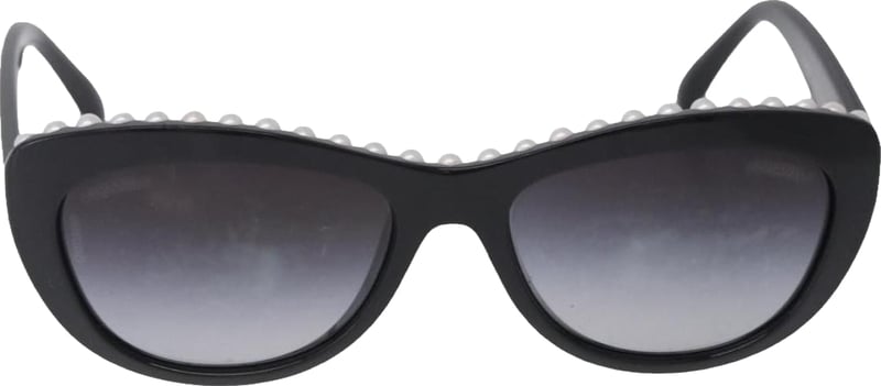 Chanel CC Logo Matelasse Sunglasses Eye Wear Plastic