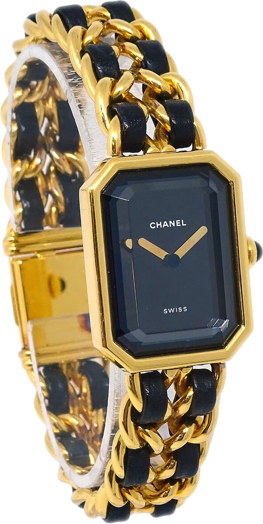 Chanel Premiere Rock Quartz Plated Metal and Leather 20